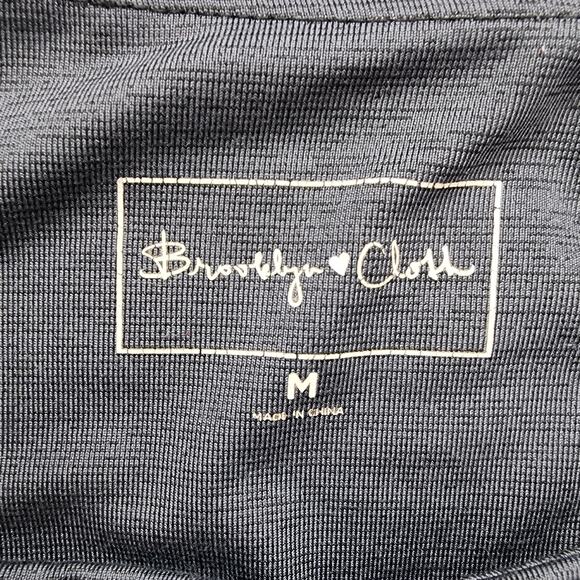 Brooklyn Cloth Bike Shorts Womens M Gray High Waist Workout Gym Cycling Running - Picture 3 of 10